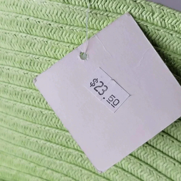 NWT Wide Brim  Lime Summer Hat - Picture 8 of 8